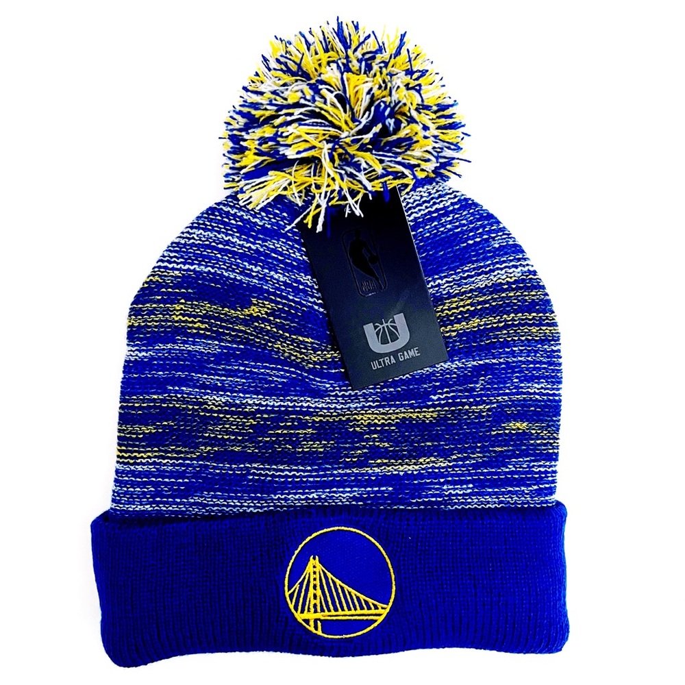 Golden State Warriors Knit Winter Hat Beanie NBA Basketball Mens Womens Fan Gift